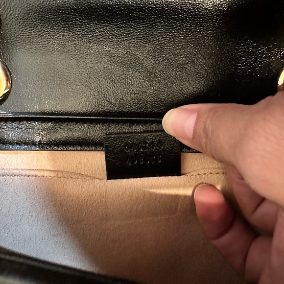 -SOLD- GG marmont mini canvas + leather - Picture 9 of 11